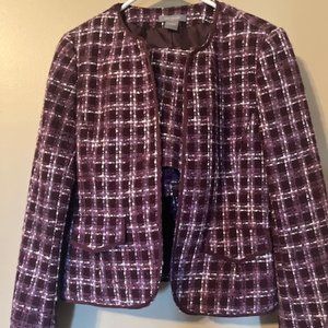 Ann Taylor tweed skirt suit